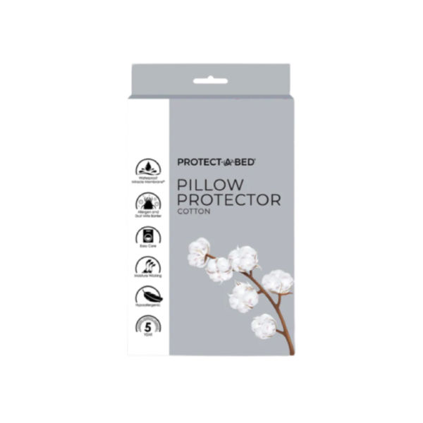 Protect-A-Bed Cotton Pillow Protector Pair